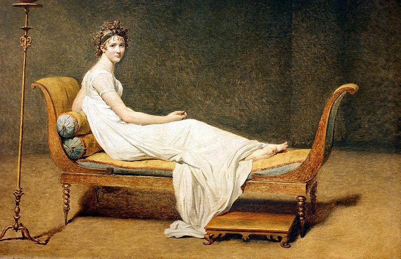 Jacques-Louis  David Portrait of Madame Recamier oil painting picture